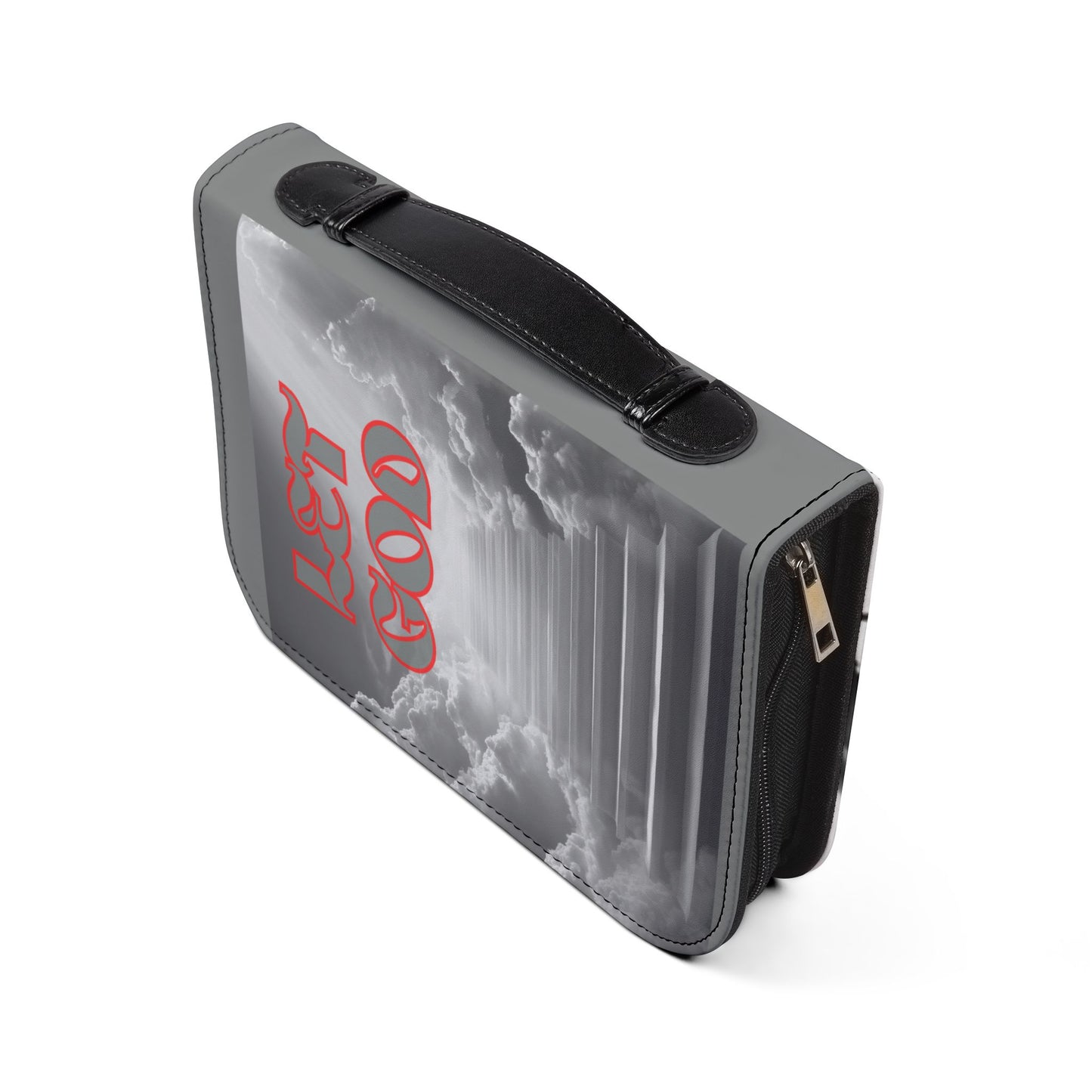 Let God cross, praying Jesus and lion Bible Cover | Stairs to Heaven Christian design