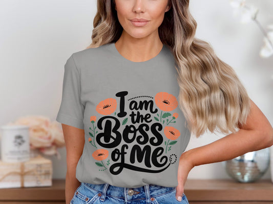 I Am The Boss Of Me Printed T-Shirt product type