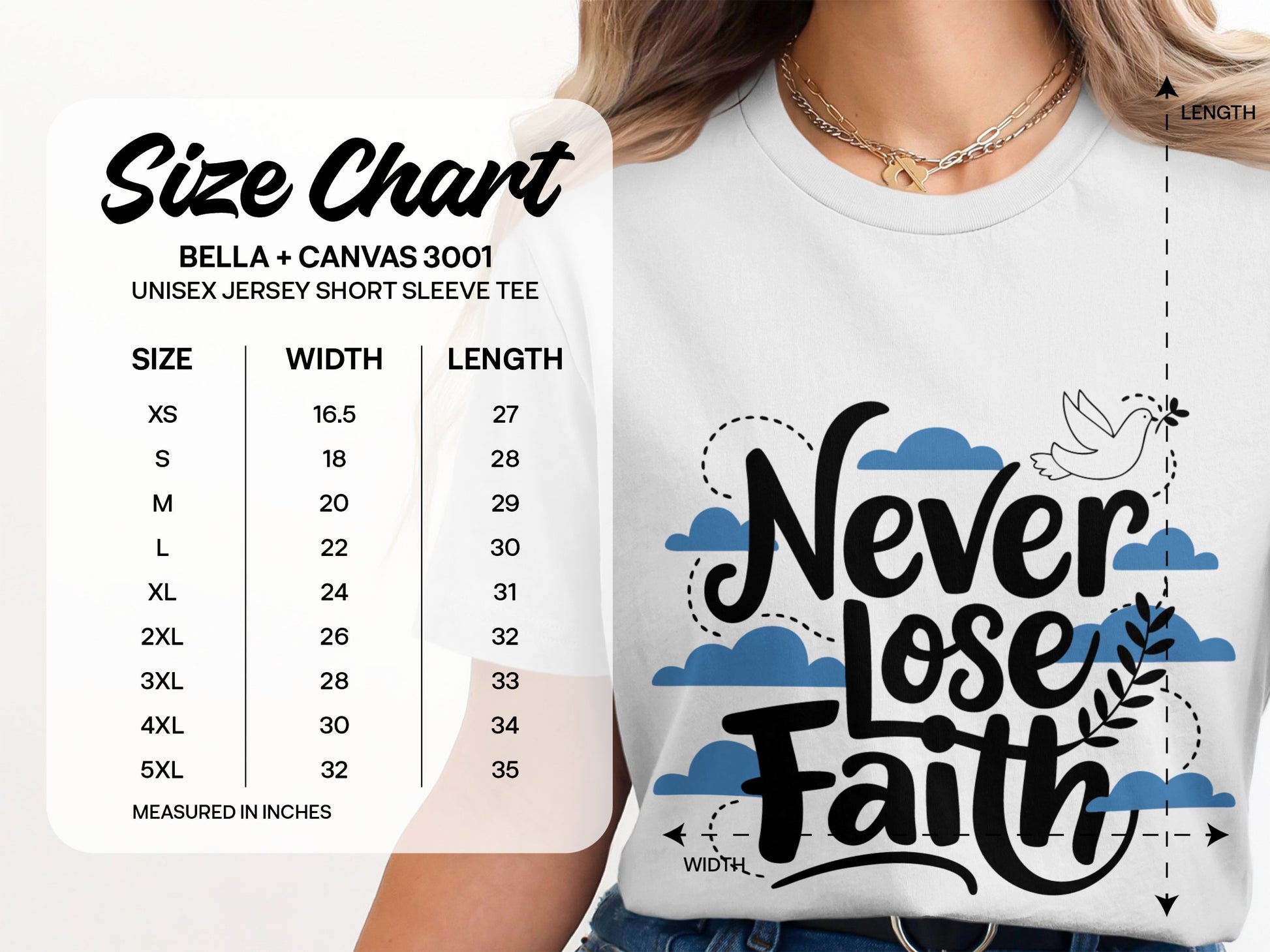 Never Lose Faith Printed Jersey Tee product type