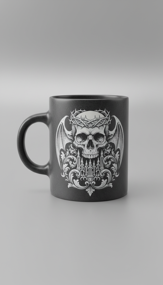 Gothic Skull Gloss Mug