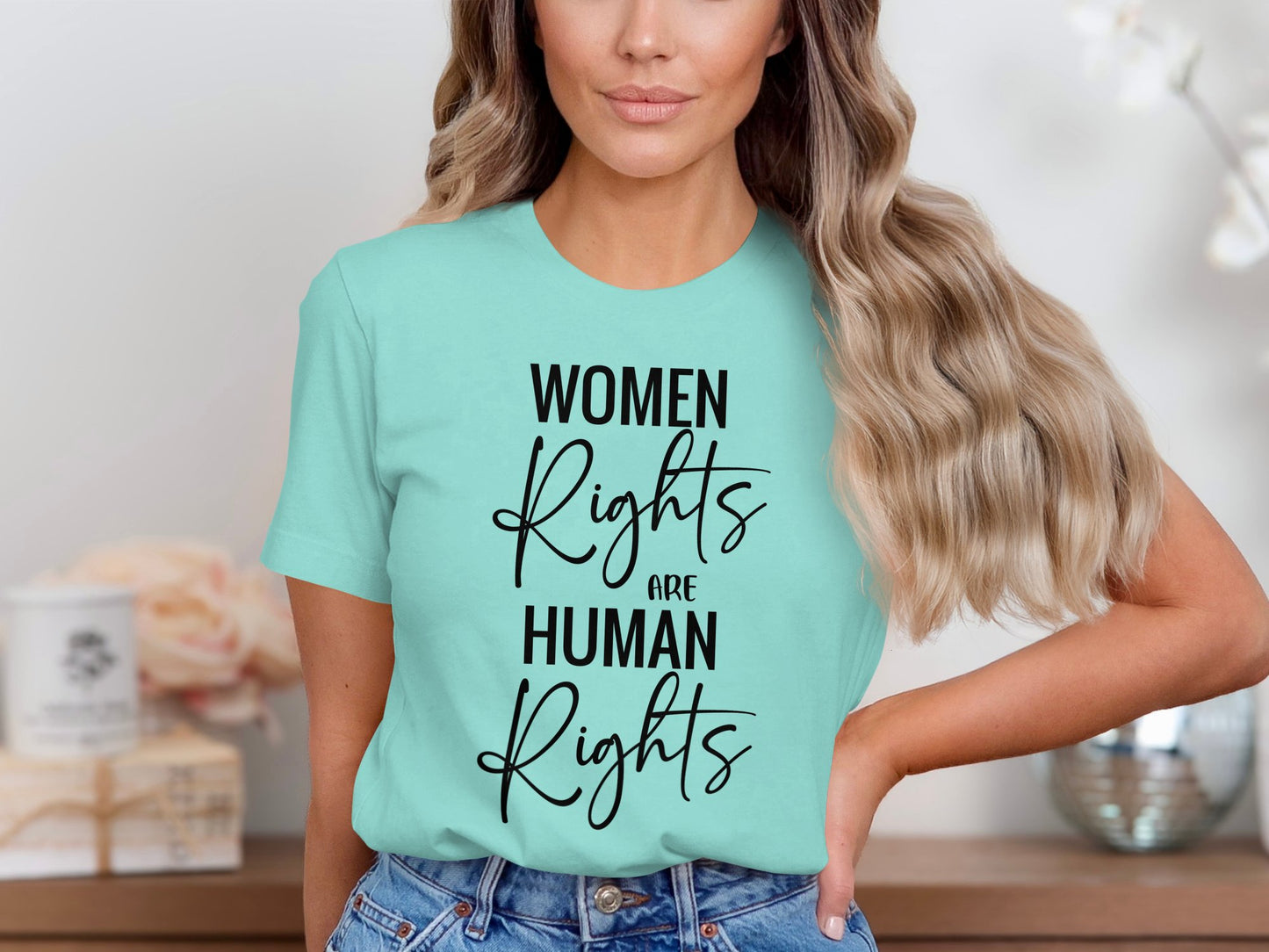 Women Rights Are Human Rights Graphic Tee product