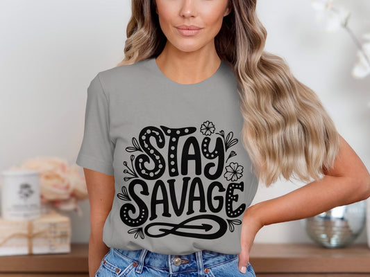 Stay Savage Graphic Tee Shirt product type