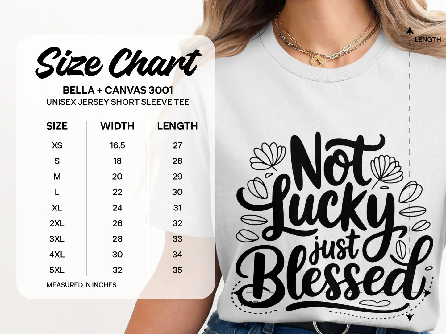 Not Lucky Just Blessed Unisex Jersey T-Shirt product type